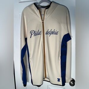 Philadelphia 76ers Nike Earned Edition Showtime Full-Zip Performance Hoodie